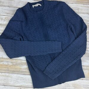 Tommy Hilfiger Blue Cable Knit Sweater